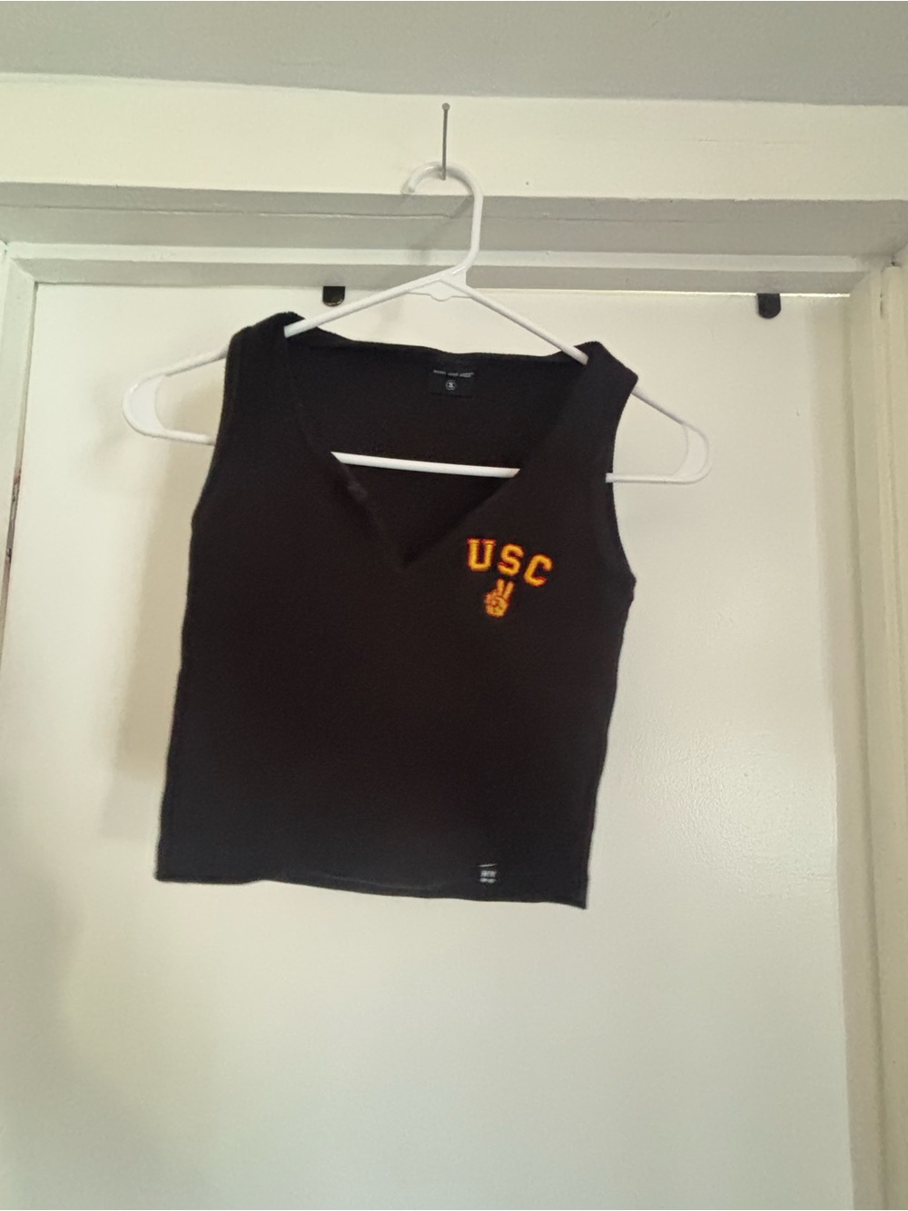 USC Black V-Neck Tank Top - Picture 1 of 2